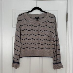 NEW without tags Tan and Blue Sweater